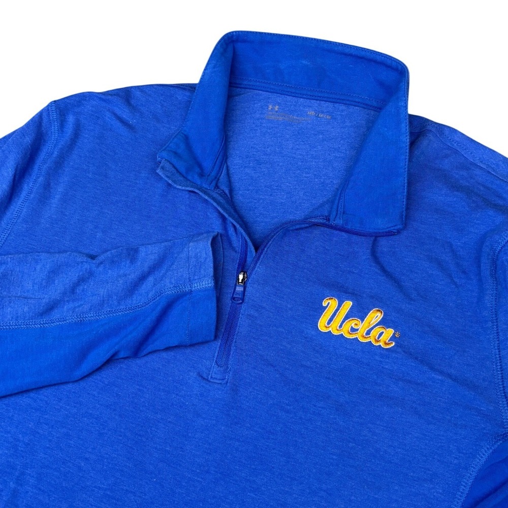 Under Armour UCLA Pullover Men Medium Blue Quarter Zip Loose Fit NCAA Bruins